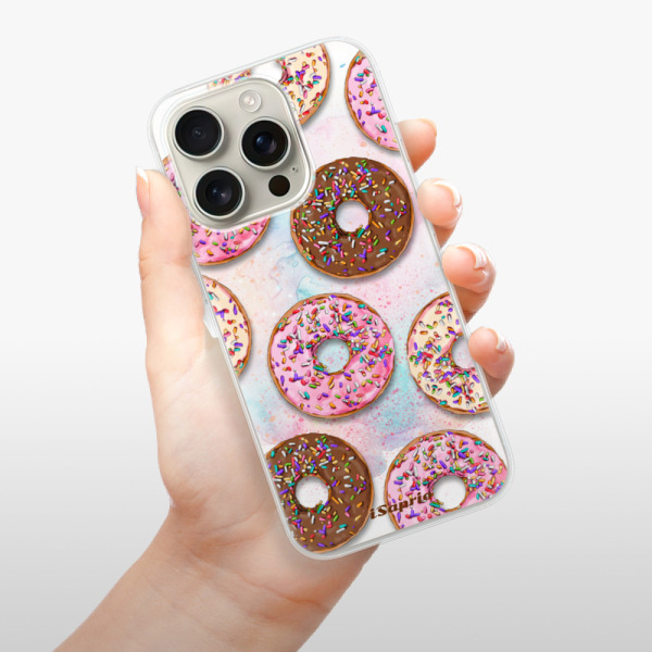 Silikonové pouzdro iSaprio - Apple iPhone 16 Pro - Donuts 11
