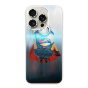 Silikonové pouzdro iSaprio - Apple iPhone 16 Pro - Mimons Superman 02
