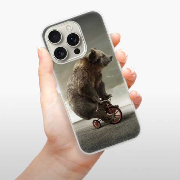 Silikonové pouzdro iSaprio - Apple iPhone 16 Pro - Bear 01