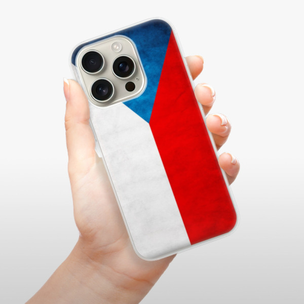 Silikonové pouzdro iSaprio - Apple iPhone 16 Pro - Vlajka Česká republika