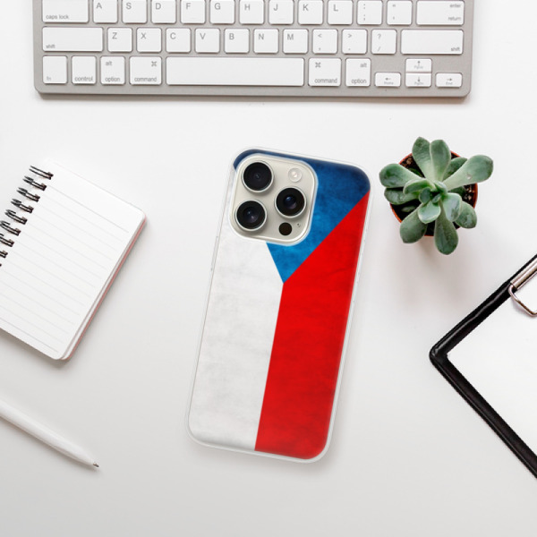 Silikonové pouzdro iSaprio - Apple iPhone 16 Pro - Vlajka Česká republika