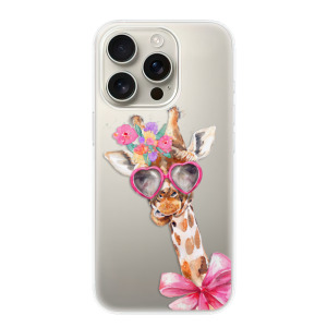 Silikonové pouzdro iSaprio - Apple iPhone 16 Pro - Lady Giraffe