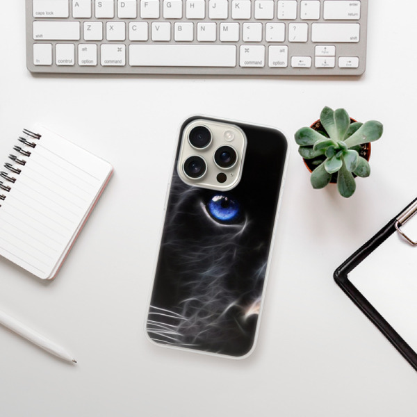 Silikonové pouzdro iSaprio - Apple iPhone 16 Pro - Black Puma
