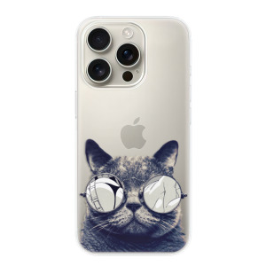 Silikonové pouzdro iSaprio - Apple iPhone 16 Pro - Crazy Cat 01