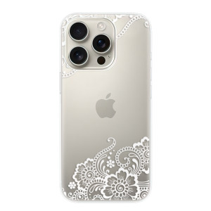 Silikonové pouzdro iSaprio - Apple iPhone 16 Pro - White Lace 02