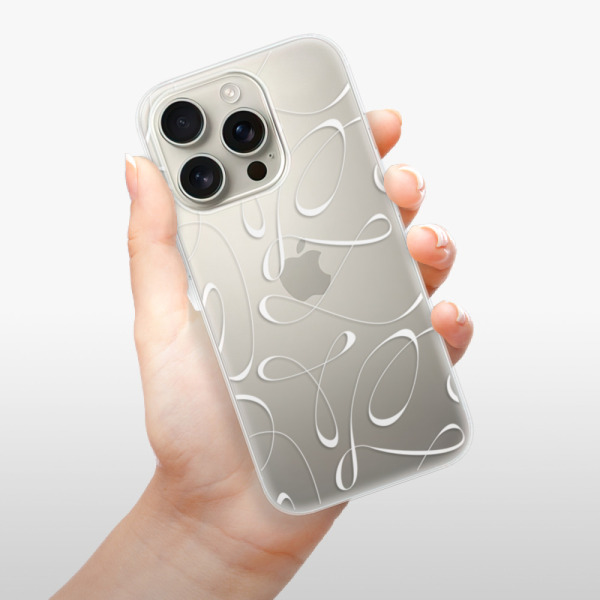 Silikonové pouzdro iSaprio - Apple iPhone 16 Pro - Fancy - white