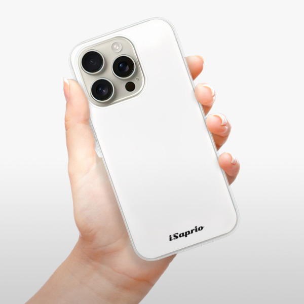 Silikonové pouzdro iSaprio - Apple iPhone 16 Pro - 4Pure - bílé