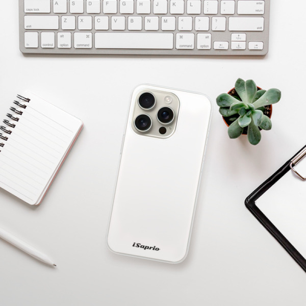 Silikonové pouzdro iSaprio - Apple iPhone 16 Pro - 4Pure - bílé