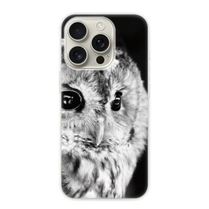 Silikonové pouzdro iSaprio - Apple iPhone 16 Pro - BW Owl