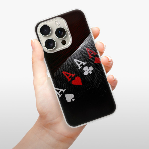 Silikonové pouzdro iSaprio - Apple iPhone 16 Pro - Poker
