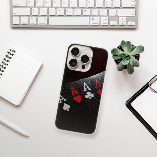Silikonové pouzdro iSaprio - Apple iPhone 16 Pro - Poker