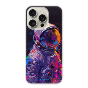 Silikonové pouzdro iSaprio - Apple iPhone 16 Pro - Neon Astronaut