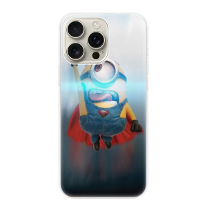 Silikonové pouzdro iSaprio - Apple iPhone 16 Pro Max - Mimons Superman 02