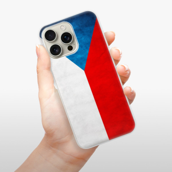 Silikonové pouzdro iSaprio - Apple iPhone 16 Pro Max - Vlajka Česká republika