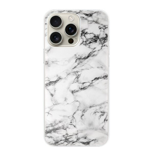 Silikonové pouzdro iSaprio - Apple iPhone 16 Pro Max - White Marble 01