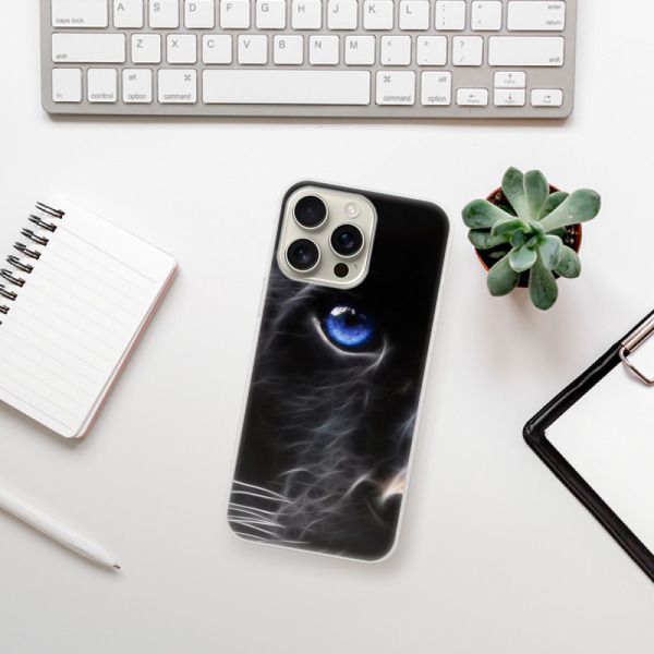 Silikonové pouzdro iSaprio - Apple iPhone 16 Pro Max - Black Puma