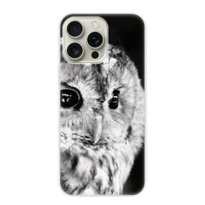Silikonové pouzdro iSaprio - Apple iPhone 16 Pro Max - BW Owl
