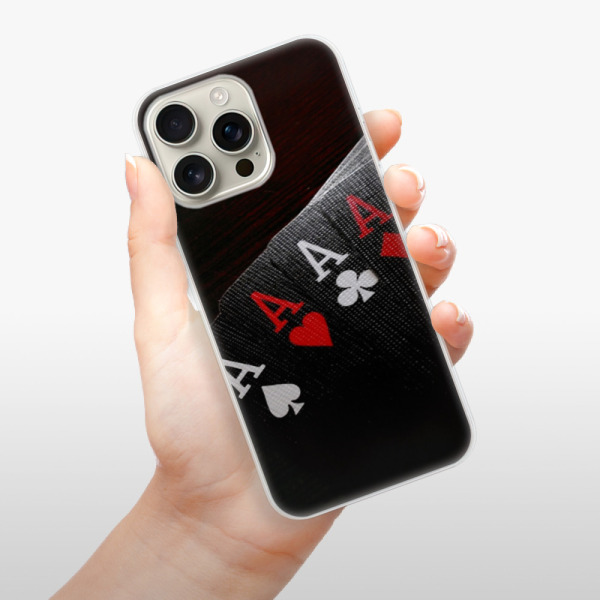 Silikonové pouzdro iSaprio - Apple iPhone 16 Pro Max - Poker
