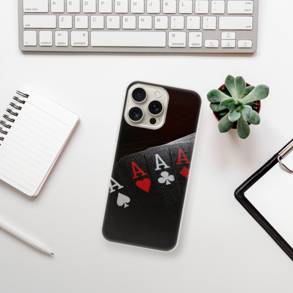 Silikonové pouzdro iSaprio - Apple iPhone 16 Pro Max - Poker