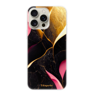 Silikonové pouzdro iSaprio - Apple iPhone 16 Pro Max - Gold Pink Marble