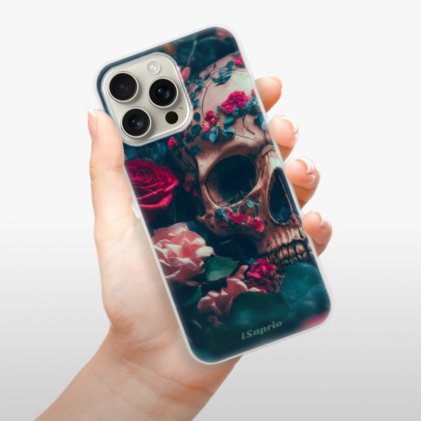 Silikonové pouzdro iSaprio - Apple iPhone 16 Pro Max - Skull in Roses
