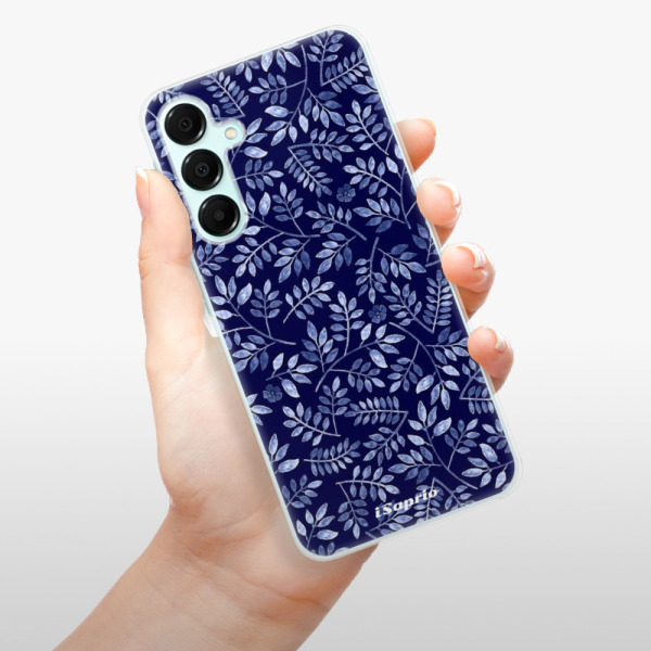 Silikonové pouzdro iSaprio - Samsung Galaxy A16 / A16 5G - Blue Leaves 05