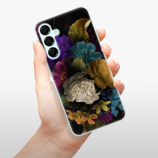 Silikonové pouzdro iSaprio - Samsung Galaxy A16 / A16 5G - Dark Flowers