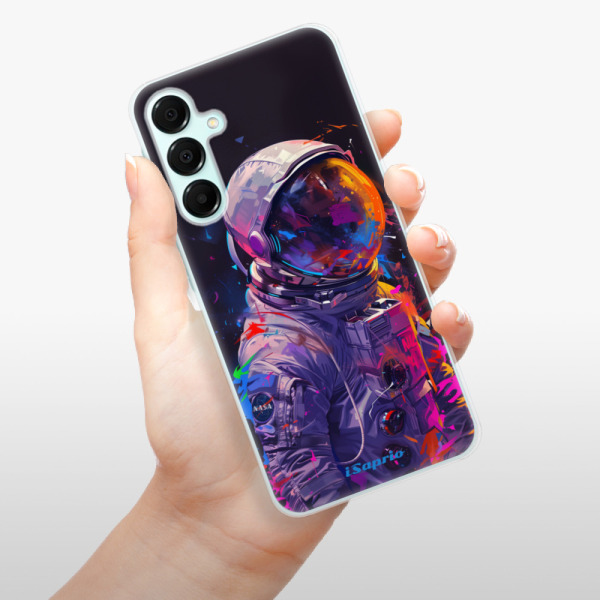 Silikonové pouzdro iSaprio - Samsung Galaxy A16 / A16 5G - Neon Astronaut