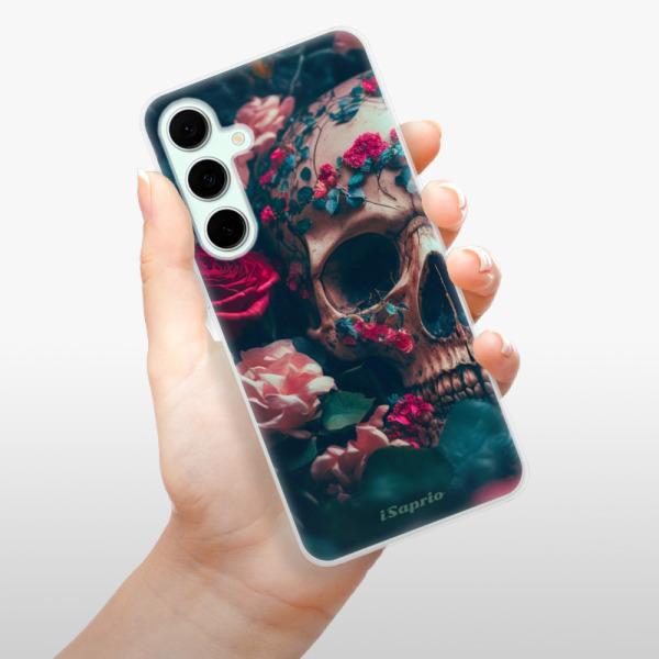 Silikonové pouzdro iSaprio - Samsung Galaxy S24 FE - Skull in Roses