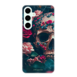 Silikonové pouzdro iSaprio - Samsung Galaxy S24 FE - Skull in Roses