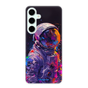 Silikonové pouzdro iSaprio - Samsung Galaxy S24 FE - Neon Astronaut
