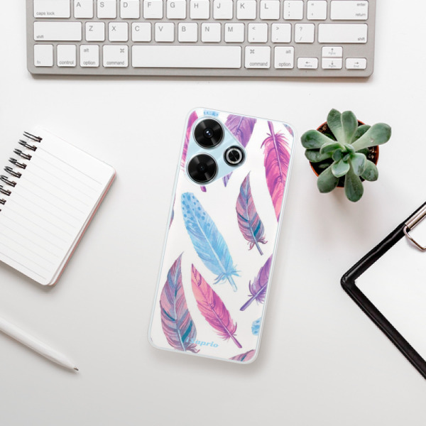Silikonové pouzdro iSaprio - Xiaomi Redmi 13 - Feather Pattern 10
