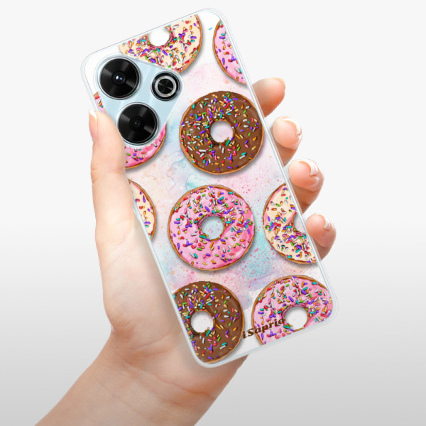 Silikonové pouzdro iSaprio - Xiaomi Redmi 13 - Donuts 11