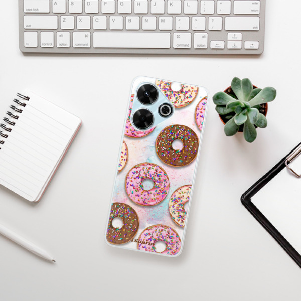 Silikonové pouzdro iSaprio - Xiaomi Redmi 13 - Donuts 11