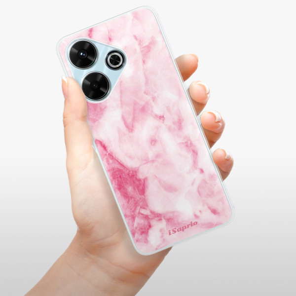 Silikonové pouzdro iSaprio - Xiaomi Redmi 13 - RoseMarble 16