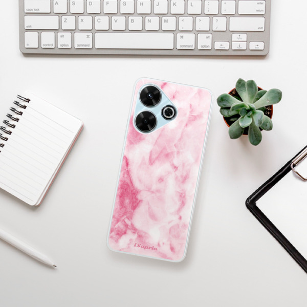 Silikonové pouzdro iSaprio - Xiaomi Redmi 13 - RoseMarble 16