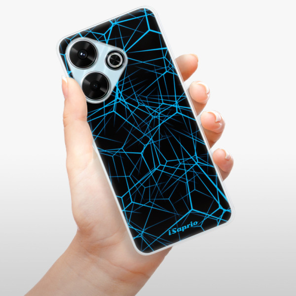 Silikonové pouzdro iSaprio - Xiaomi Redmi 13 - Abstract Outlines 12