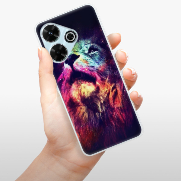 Silikonové pouzdro iSaprio - Xiaomi Redmi 13 - Lion in Colors