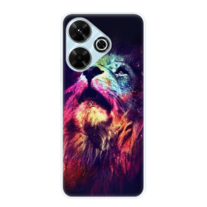 Silikonové pouzdro iSaprio - Xiaomi Redmi 13 - Lion in Colors