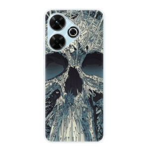 Silikonové pouzdro iSaprio - Xiaomi Redmi 13 - Abstract Skull