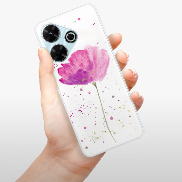Silikonové pouzdro iSaprio - Xiaomi Redmi 13 - Poppies