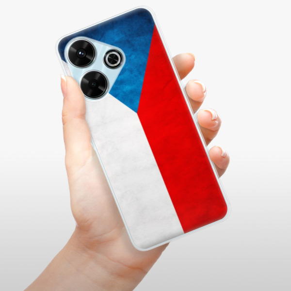 Silikonové pouzdro iSaprio - Xiaomi Redmi 13 - Vlajka Česká republika