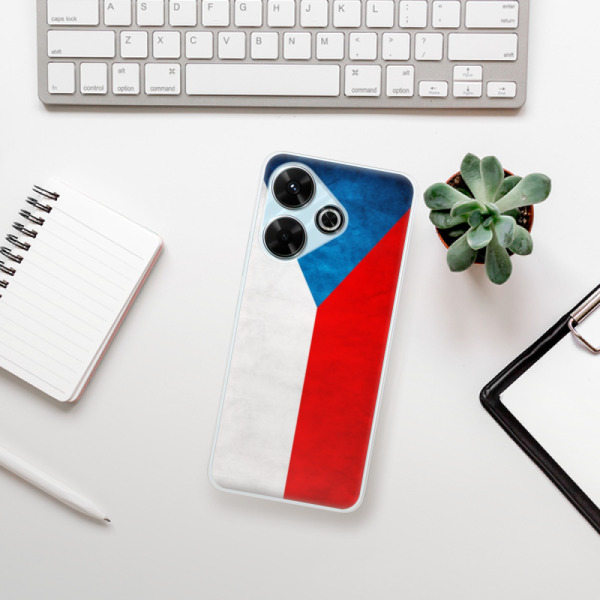Silikonové pouzdro iSaprio - Xiaomi Redmi 13 - Vlajka Česká republika