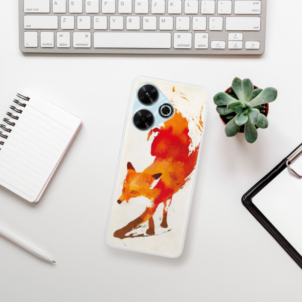 Silikonové pouzdro iSaprio - Xiaomi Redmi 13 - Fast Fox