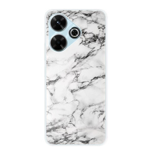 Silikonové pouzdro iSaprio - Xiaomi Redmi 13 - White Marble 01