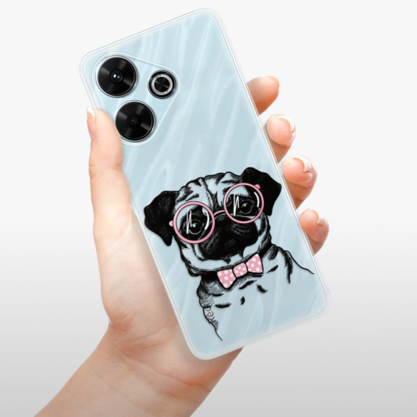 Silikonové pouzdro iSaprio - Xiaomi Redmi 13 - The Pug
