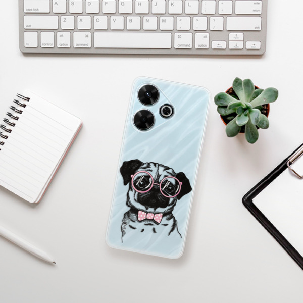 Silikonové pouzdro iSaprio - Xiaomi Redmi 13 - The Pug