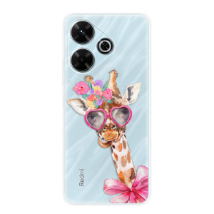 Silikonové pouzdro iSaprio - Xiaomi Redmi 13 - Lady Giraffe