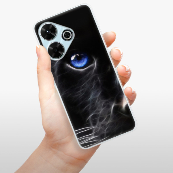 Silikonové pouzdro iSaprio - Xiaomi Redmi 13 - Black Puma