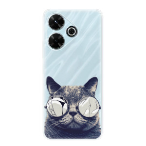 Silikonové pouzdro iSaprio - Xiaomi Redmi 13 - Crazy Cat 01
